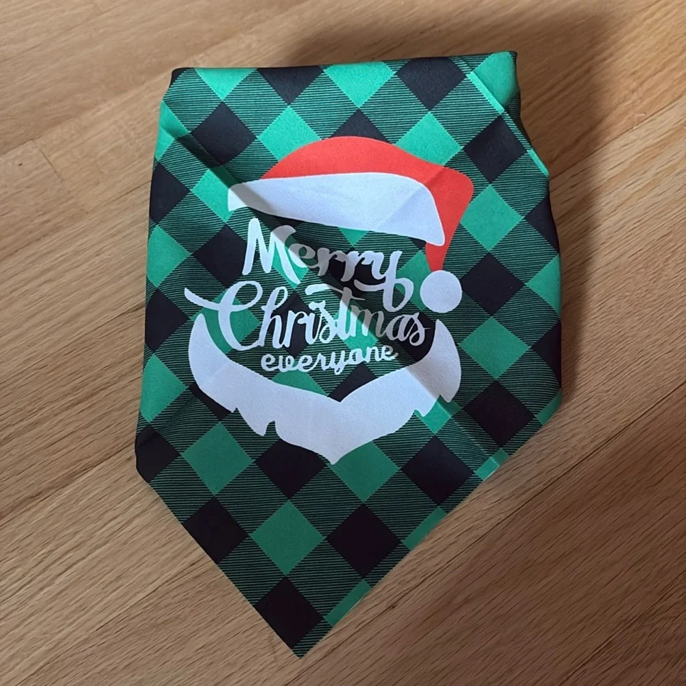Merry Christmas Everyone Pet Bandana Cats and Dogs